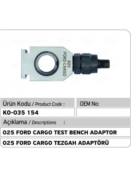 025 Ford Cargo Test Bench Adaptor